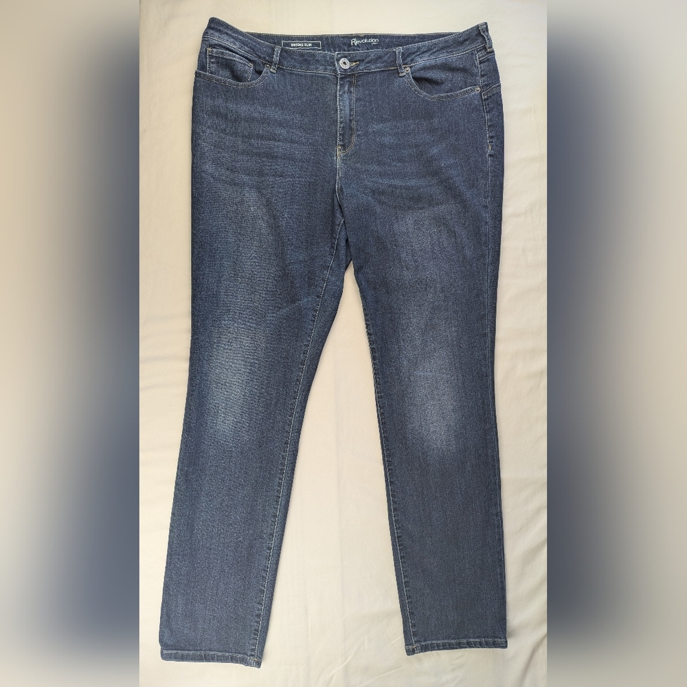 Revolution Women's Classic Straight Leg Denim Jeans